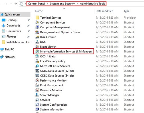 system and security - administrative tools