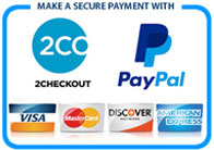 Paypal and 2Checkout logo